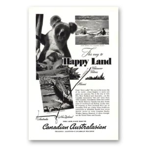 1938 Canadian Pacific Print Ad | Canadian Australasian