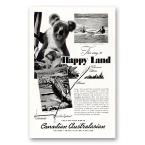 1938 Canadian Pacific Print Ad | Australasian