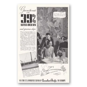 1938 Canadian Pacific Print Ad | Me Route