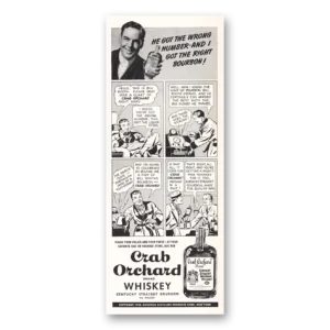 1938 Crab Orchard Whiskey Print Ad | Wrong Number