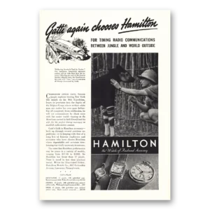 1938 Hamilton Watch Print Ad | Gatti Again