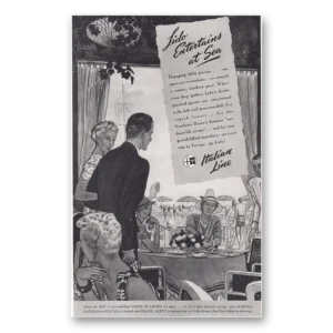 1938 Italian Line Print Ad | Lido Entertains