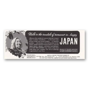 1938 Japan Print Ad | Walk Sandals