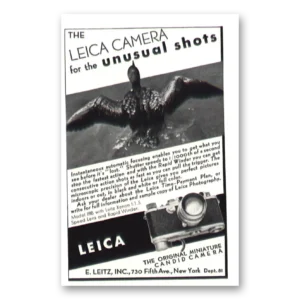 1938 Leica Cameras Print Ad | Unusual Shots