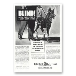 1938 Liberty Mutual Insurance Print Ad | Blind