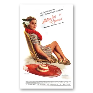 1938 Matson Line Print Ad | Utter Happiness