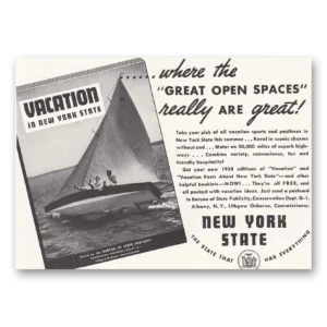 1938 New York Print Ad | Open Spaces