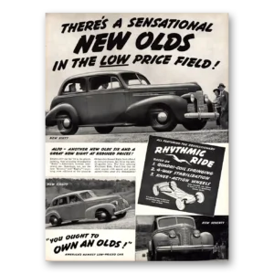 1938 Oldsmobile Eight Print Ad | Rhythmic Ride