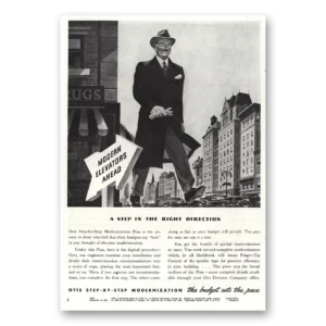 1938 Otis Elevator Print Ad | Modern Elevators