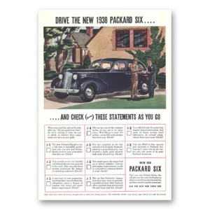 1937 Packard Six Print Ad | Statements