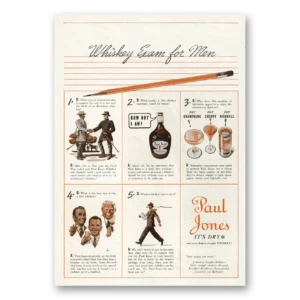 1938 Paul Jones Whiskey Print Ad | Whiskey Exam