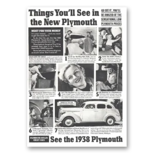 1937 Plymouth Print Ad | Things See New