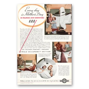 1938 Pullman Print Ad | Mothers Day