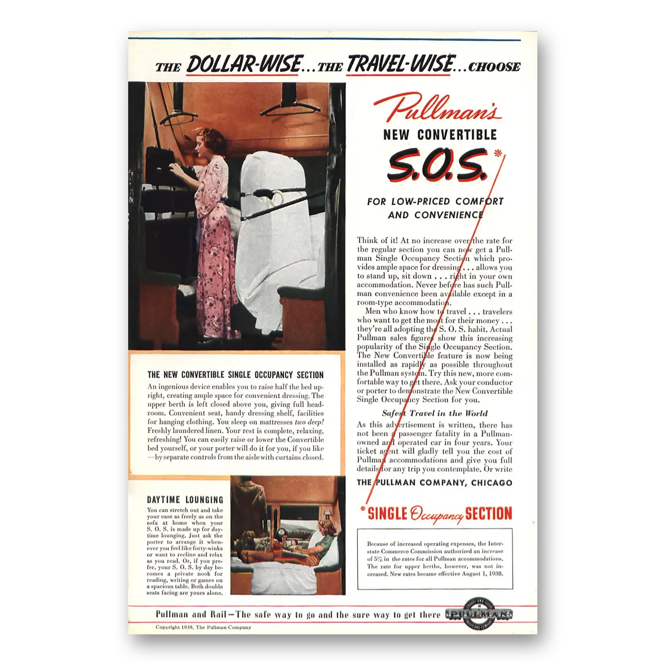 1938 Pullman Print Ad | Sos