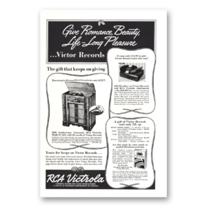 1938 RCA Victor Radios Print Ad | 40th Anniversary