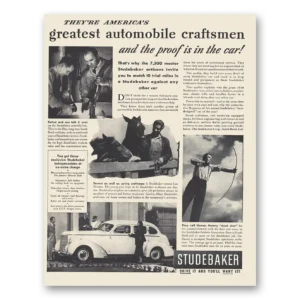 1938 Studebaker Print Ad | Craftsmen