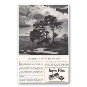 1939 Agfa Film Print Ad | Hard Picture