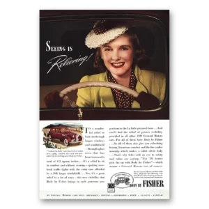 1939 Body by Fisher Print Ad | Seeing Believing