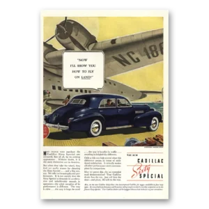 1939 Cadillac Sixty Special Brougham Print Ad | Fly On Land
