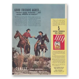 1939 Camel Cigarettes Print Ad | Good Friends