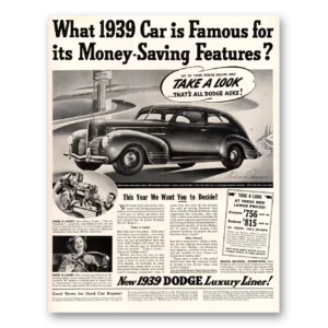 1939 Dodge Print Ad | Dodge Asks