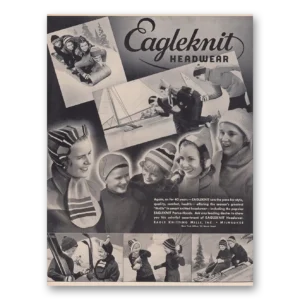 1939 Eagleknit Headwear Print Ad | Pace Style