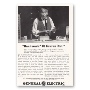 1939 General Electric Print Ad | Handmade