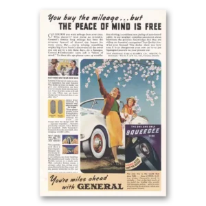 1939 General Tire Print Ad | Peace Mind