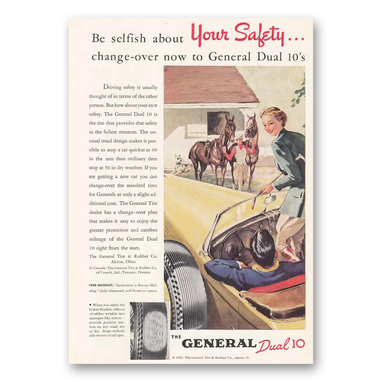 1939 General Tire Print Ad | Dual 10