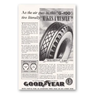 1939 Goodyear Tires Print Ad | G100