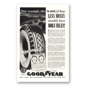 1939 Goodyear Tires Print Ad | Star Example