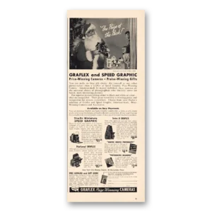 1939 Graflex Cameras Print Ad | Speed Graphic