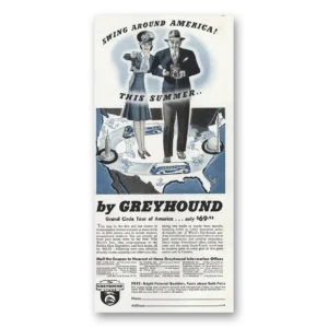 1939 Greyhound Print Ad | Swing Around
