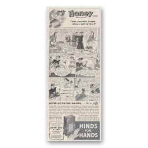 1939 Hinds for Hands Print Ad | Honey Says