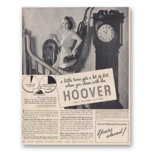 1939 Hoover Vacuum Print Ad | Little Time