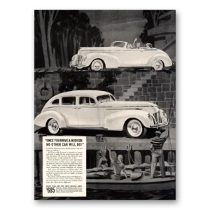 1939 Hudson Motor Car Print Ad | Once You Drive