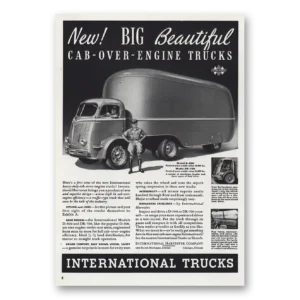 1939 International Trucks Print Ad | Beautiful Cab