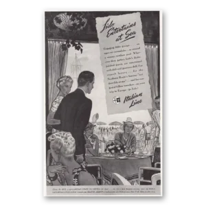 1939 Italian Line Print Ad | Lido Entertains