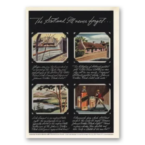 1939 Johnnie Walker Black Label Print Ad | Never Forget
