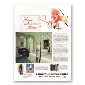 1939 Polished Plate Glass Print Ad | Magic Done