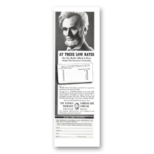 1939 Lincoln National Life Insurance Print Ad | Ample Life Insurance