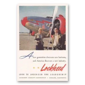 1939 Lockheed Print Ad | New Horizons