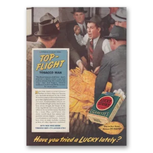 1939 Lucky Strike Cigarettes Print Ad | Top Flight