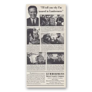 1939 Lumbermens Mutual Casualty Print Ad | Im Insured