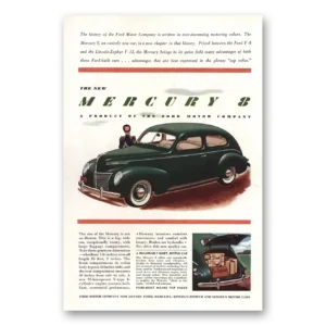 1939 Mercury 8 Print Ad | Not Illusion