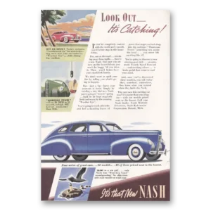 1938 Nash Motors Print Ad | Catching