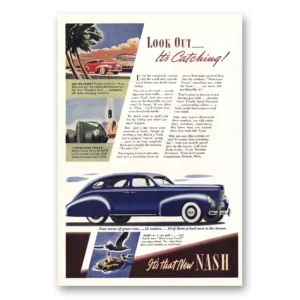 1939 Nash Motors Print Ad | Catching