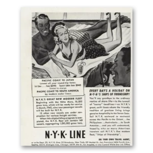 1939 NYK Line Print Ad | Every Days