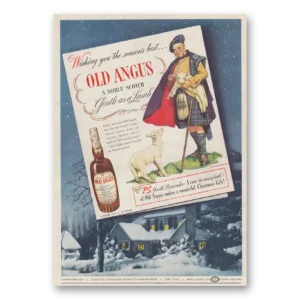 1939 Old Angus Whisky Print Ad | Seasons Best