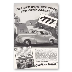 1939 Oldsmobile Sixty Print Ad | Car Price